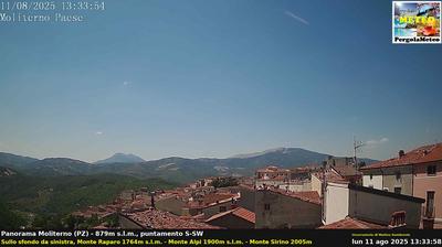 immagine della webcam nei dintorni di Monte Sirino: webcam Moliterno
