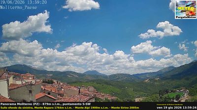 immagine della webcam nei dintorni di San Severino Lucano: webcam Moliterno