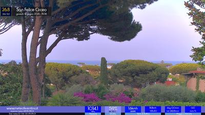 immagine della webcam nei dintorni di Latina: webcam San Felice Circeo