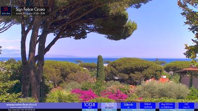 immagine della webcam nei dintorni di Torre di Capovento: webcam San Felice Circeo