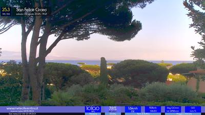 immagine della webcam nei dintorni di Torre di Capovento: webcam San Felice Circeo