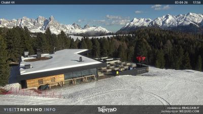 immagine della webcam nei dintorni di San Martino di Castrozza: webcam Bellamonte