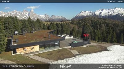 immagine della webcam nei dintorni di Pale di San Martino: webcam Bellamonte
