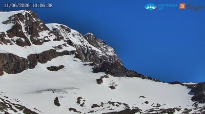 immagine della webcam nei dintorni di Cervinia Plateau Rosa: webcam Passo dei Salati