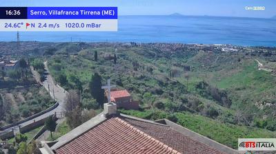 immagine della webcam nei dintorni di Villafranca Tirrena: webcam Serro