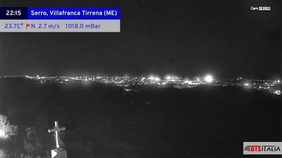 immagine della webcam nei dintorni di Torre Faro: webcam Serro