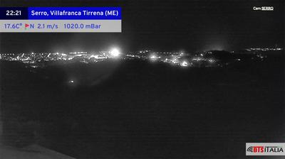 immagine della webcam nei dintorni di Torre Faro: webcam Serro