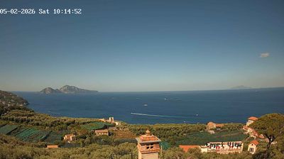 immagine della webcam nei dintorni di Sorrento: webcam Sant'Agata sui Due Golfi
