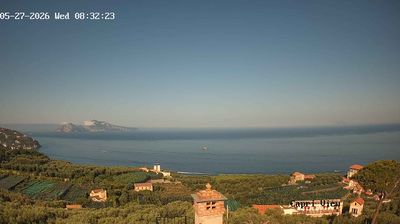 immagine della webcam nei dintorni di Torre del Greco: webcam Sant'Agata sui Due Golfi