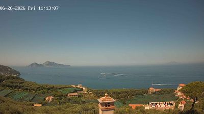 immagine della webcam nei dintorni di Napoli: webcam Sant'Agata sui Due Golfi