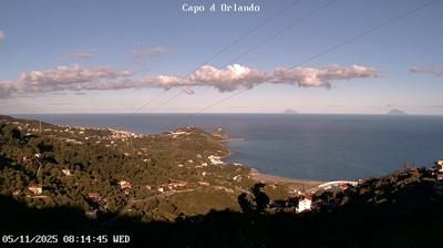 immagine della webcam nei dintorni di Capo d'Orlando: webcam Naso