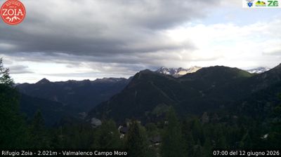 immagine della webcam nei dintorni di Chiesa in Valmalenco: webcam Lanzada