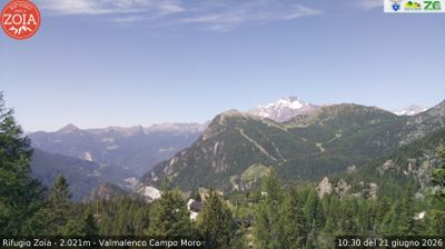 immagine della webcam nei dintorni di Val di Mello: webcam Lanzada