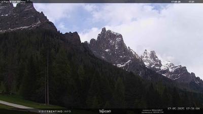 immagine della webcam nei dintorni di Canal San Bovo: webcam Pale di San Martino