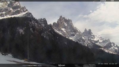 immagine della webcam nei dintorni di San Gregorio nelle Alpi: webcam Pale di San Martino