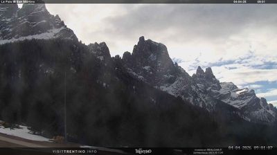 immagine della webcam nei dintorni di Passo di Cereda: webcam Pale di San Martino