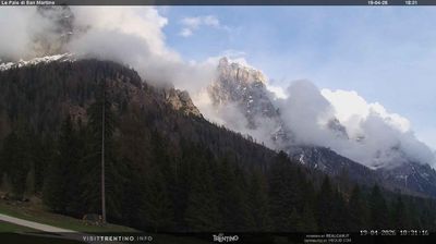 immagine della webcam nei dintorni di Canale d'Agordo: webcam Pale di San Martino