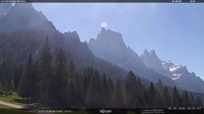 immagine della webcam nei dintorni di Canal San Bovo: webcam Pale di San Martino