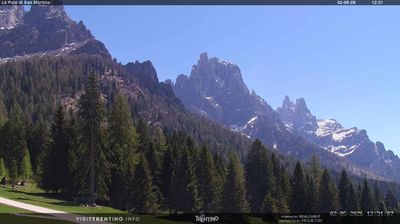 immagine della webcam nei dintorni di Gosaldo: webcam Pale di San Martino