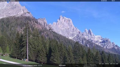 immagine della webcam nei dintorni di Passo Brocon: webcam Pale di San Martino