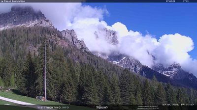 immagine della webcam nei dintorni di Falcade: webcam Pale di San Martino