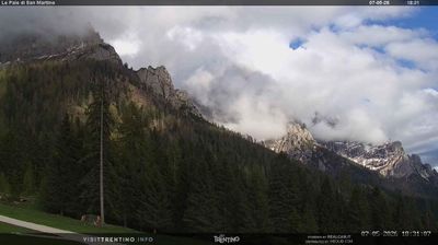 immagine della webcam nei dintorni di Bellamonte: webcam Pale di San Martino