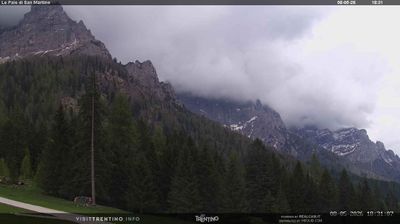 immagine della webcam nei dintorni di Lago Calaita: webcam Pale di San Martino