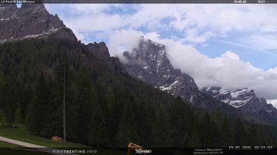 immagine della webcam nei dintorni di San Martino di Castrozza: webcam Pale di San Martino