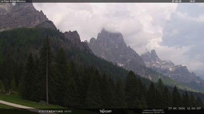 immagine della webcam nei dintorni di San Martino di Castrozza: webcam Pale di San Martino