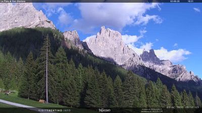 immagine della webcam nei dintorni di Passo di Gobbera: webcam Pale di San Martino