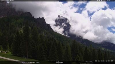immagine della webcam nei dintorni di Agordo: webcam Pale di San Martino