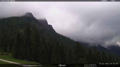 immagine della webcam nei dintorni di Canale d'Agordo: webcam Pale di San Martino