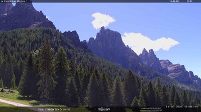 immagine della webcam nei dintorni di Agordo: webcam Pale di San Martino