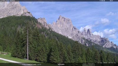 immagine della webcam nei dintorni di Agordo: webcam Pale di San Martino