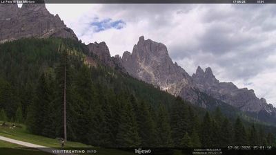 immagine della webcam nei dintorni di Gosaldo: webcam Pale di San Martino