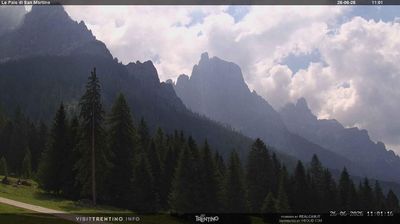immagine della webcam nei dintorni di San Gregorio nelle Alpi: webcam Pale di San Martino