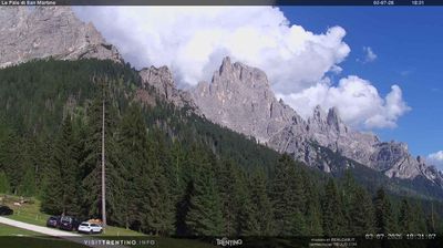 immagine della webcam nei dintorni di San Martino di Castrozza: webcam Pale di San Martino