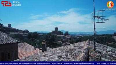 immagine della webcam nei dintorni di Castell'Azzara: webcam Proceno