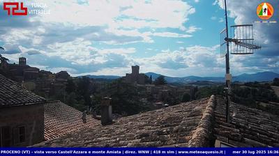 immagine della webcam nei dintorni di Valentano: webcam Proceno