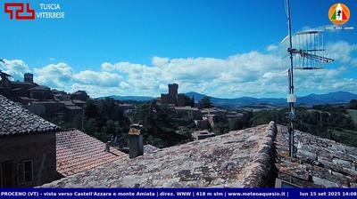 immagine della webcam nei dintorni di Castell'Azzara: webcam Proceno