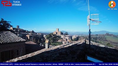 immagine della webcam nei dintorni di Monte Amiata: webcam Proceno