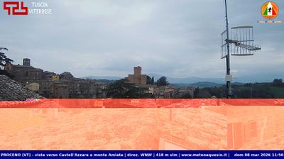 immagine della webcam nei dintorni di Fabro: webcam Proceno