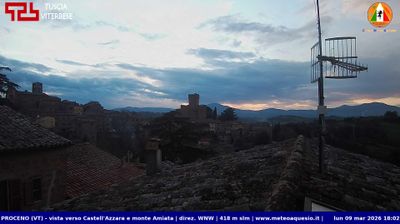 immagine della webcam nei dintorni di Castell'Azzara: webcam Proceno