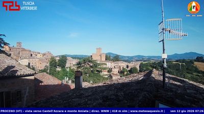 immagine della webcam nei dintorni di Castell'Azzara: webcam Proceno