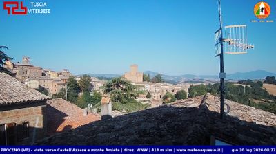 immagine della webcam nei dintorni di Castell'Azzara: webcam Proceno