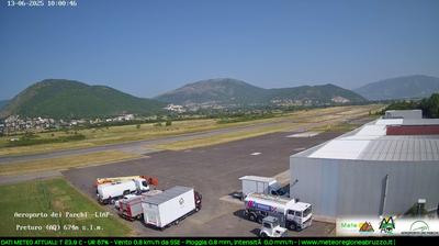 immagine della webcam nei dintorni di Rocca di Cambio: webcam Scoppito