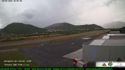 immagine della webcam nei dintorni di Rocca di Cambio: webcam Scoppito