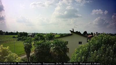 immagine della webcam nei dintorni di Lignano Sabbiadoro: webcam Casarsa della Delizia