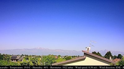 immagine della webcam nei dintorni di Budoia: webcam Casarsa della Delizia