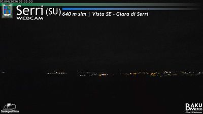 immagine della webcam nei dintorni di Villanova Tulo: webcam Serri